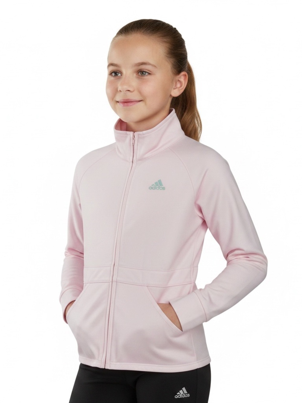 Like New! Girls Adidas Zip Up Jacket Size 6